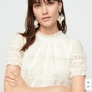 J. Crew Puff-sleeve daisy-chain dress AK259